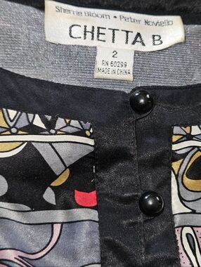 Chetta B Silk Dress Size 2